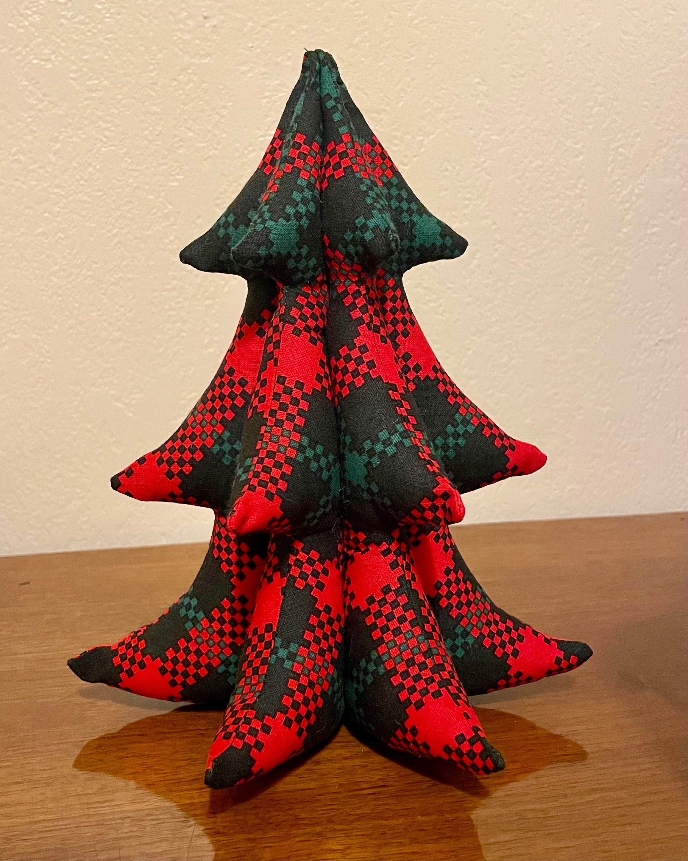 Large Stuffed Fabric Christmas Tree