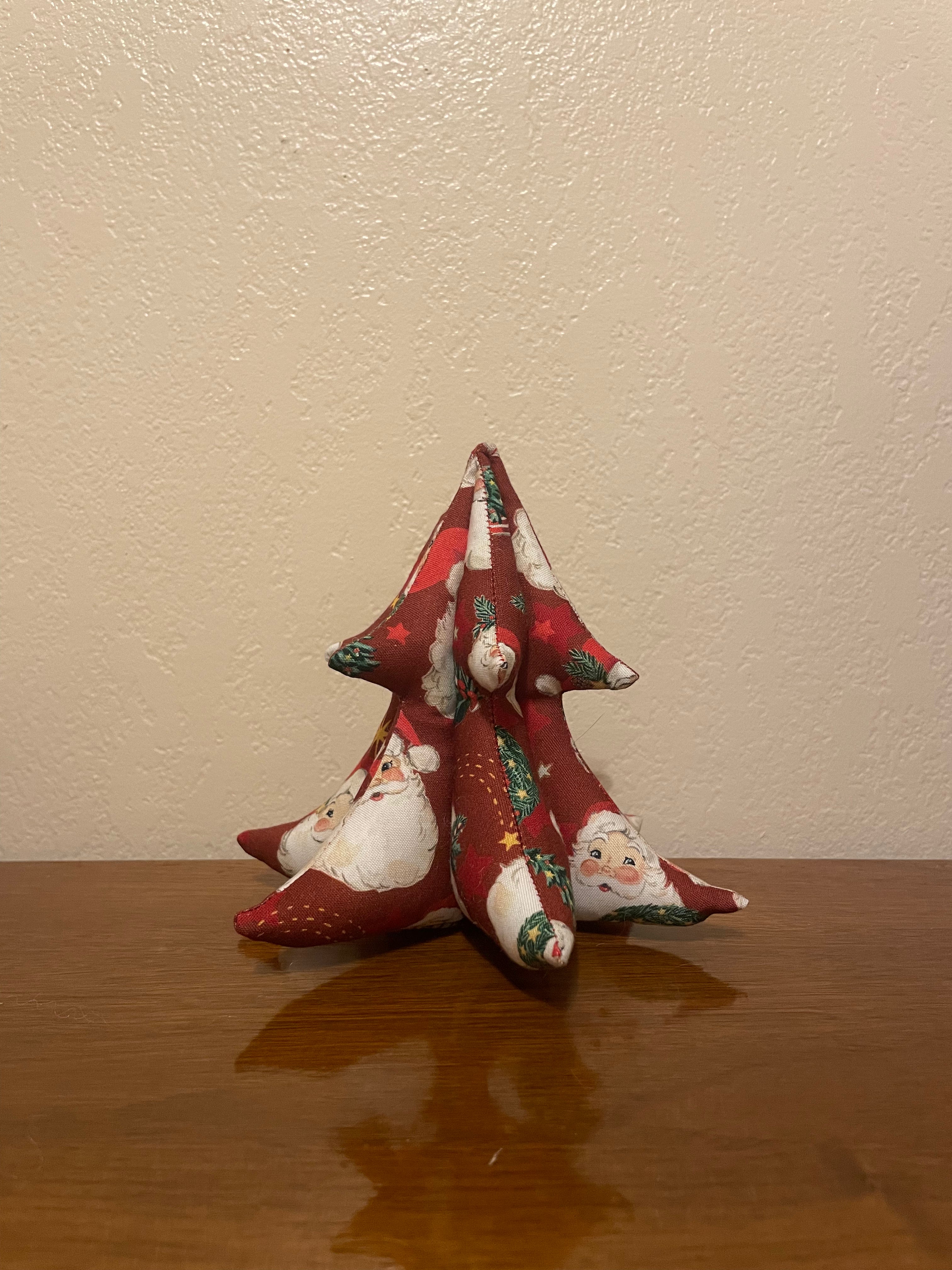 Small Stuffed Fabric Christmas Tree